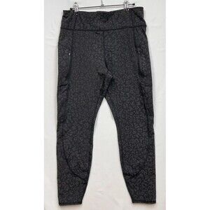 Athleta Black Leopard Print Leggings